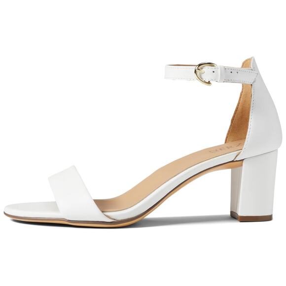 Naturalizer Womens Vera Sandal US 12 Wide EU 42 White Block Heel NWOB - Picture 1 of 14